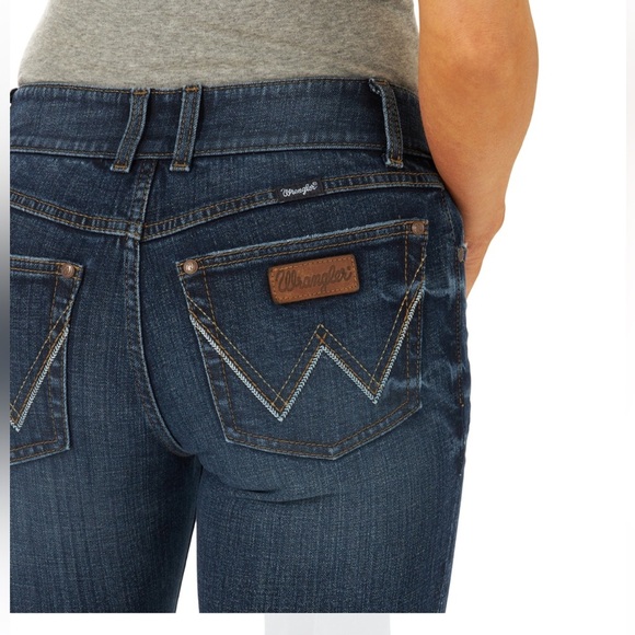 Wrangler Women's Flare Jeans - Dark Blue - Picture 4 of 10